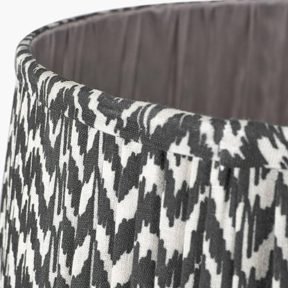 Vienna 45cm Black Chevron Mushroom Pleat Lampshade