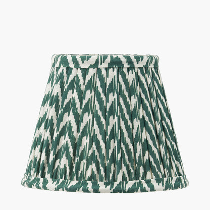 Vienna 16cm Forest Green Chevron Mushroom Pleat Lampshade – Rich Colour and Refined Craftsmanship
