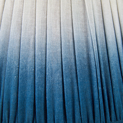 Scallop 40cm Blue Ombre Pleated Lampshade | Tapered Mushroom Light Shade