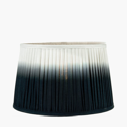 Scallop 40cm Black Ombre Pleated Lampshade | Tapered Statement Shade