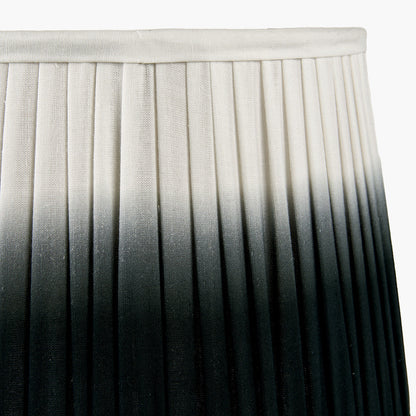 Scallop 40cm Black Ombre Pleated Lampshade | Tapered Statement Shade