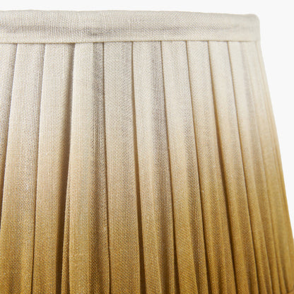Scallop 40cm Mustard Ombre Pleated Lampshade | Tapered Statement Shade