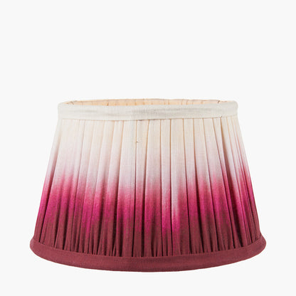 Scallop 40cm Red Ombre Pleated Lampshade | Tapered Statement Shade
