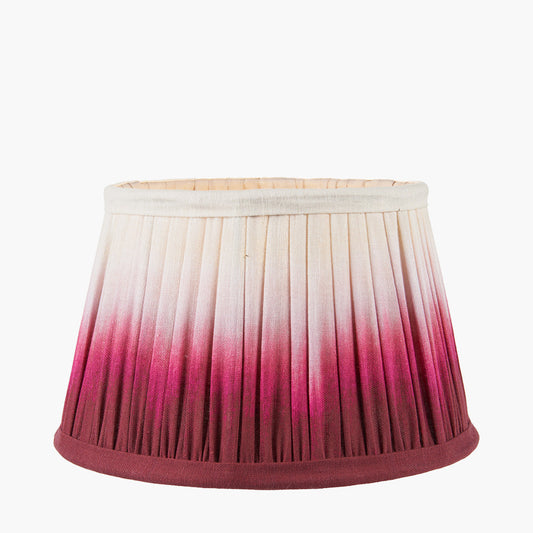 Scallop 40cm Red Ombre Pleated Lampshade | Tapered Statement Shade