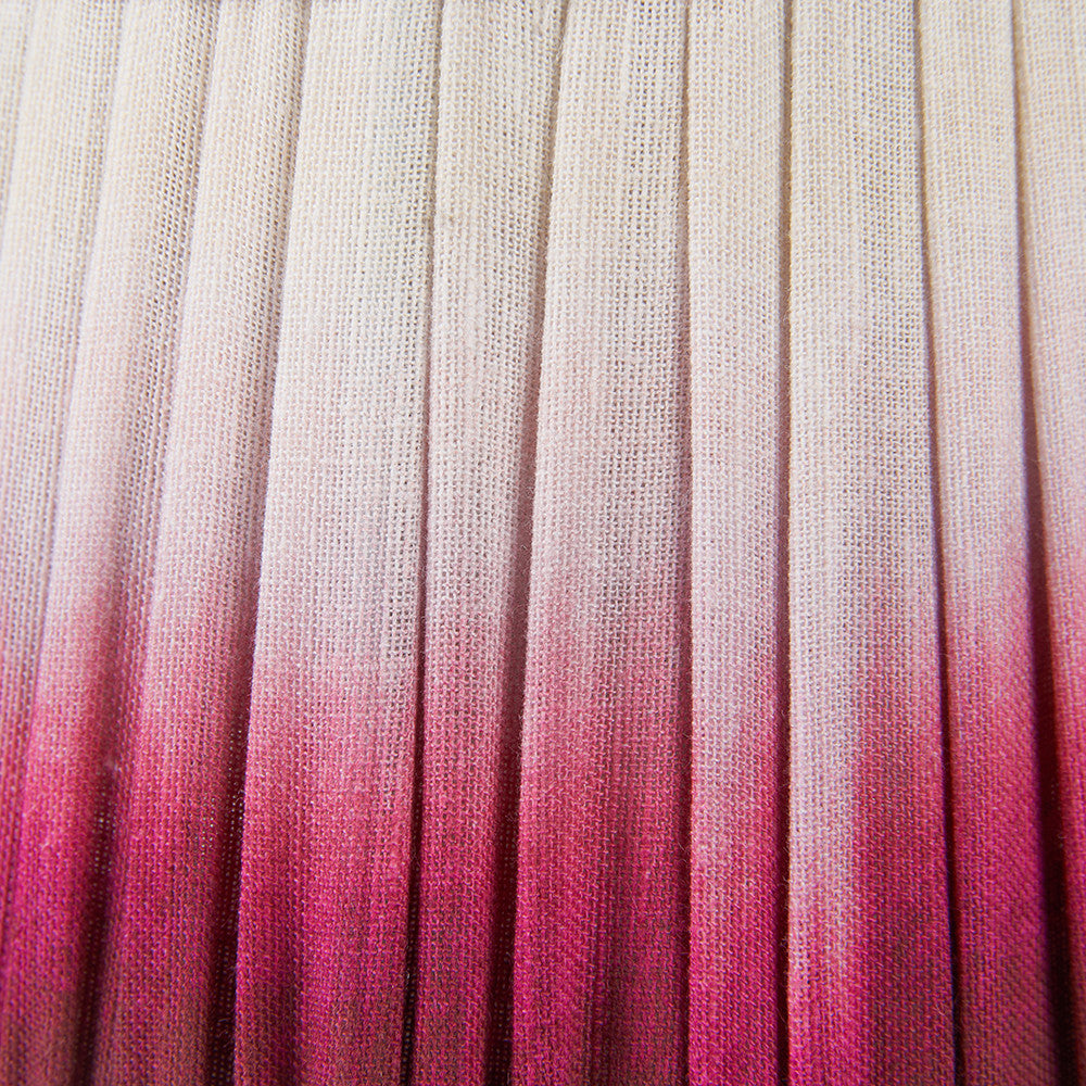 Scallop 35cm Red Ombre Soft Pleated Tapered Lampshade – Vibrant Texture and Contemporary Elegance