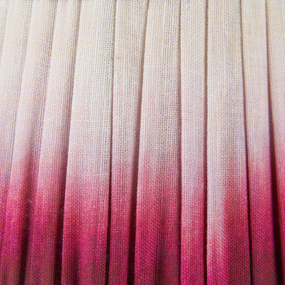 Scallop 35cm Red Ombre Soft Pleated Tapered Lampshade – Vibrant Texture and Contemporary Elegance