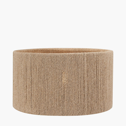 Issa 30cm Natural Rope Cylinder Lampshade – Textured Warmth with Scandinavian Simplicity