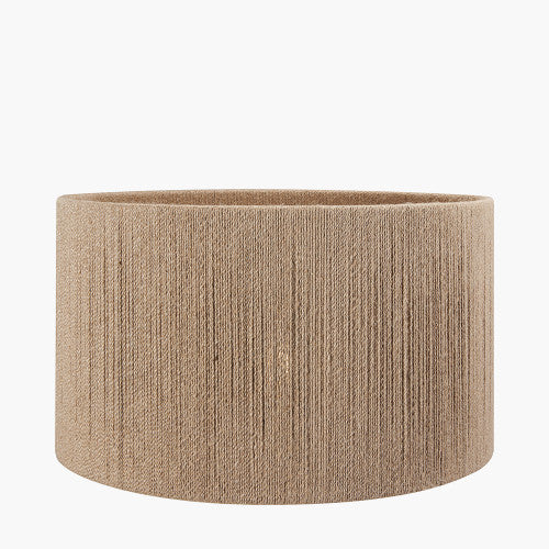 Issa Natural Rope 45cm Cylinder Lampshade | Large Scandi Rope Lamp Shade