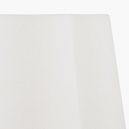 Posy 30cm White Cotton Tapered Scalloped Lampshade