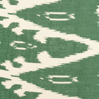 Lars 30cm Racing Green Ikat Patterned Cotton Cylinder Lampshade – Modern Handmade Light Shade for UK Homes
