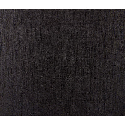 Stellan 35cm Black Slubbed Silk Mix Gold Lined Cylinder Lampshade