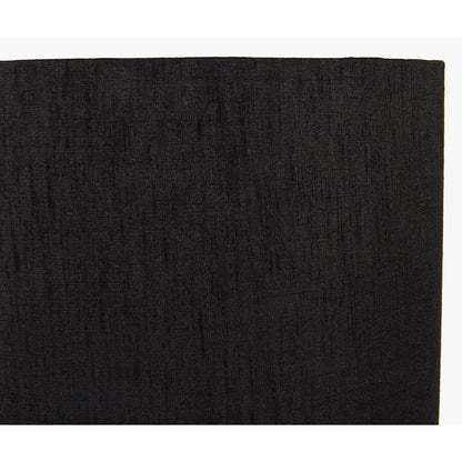 Stellan 45cm Black Slubbed Faux Silk Gold Lined Cylinder Lampshade