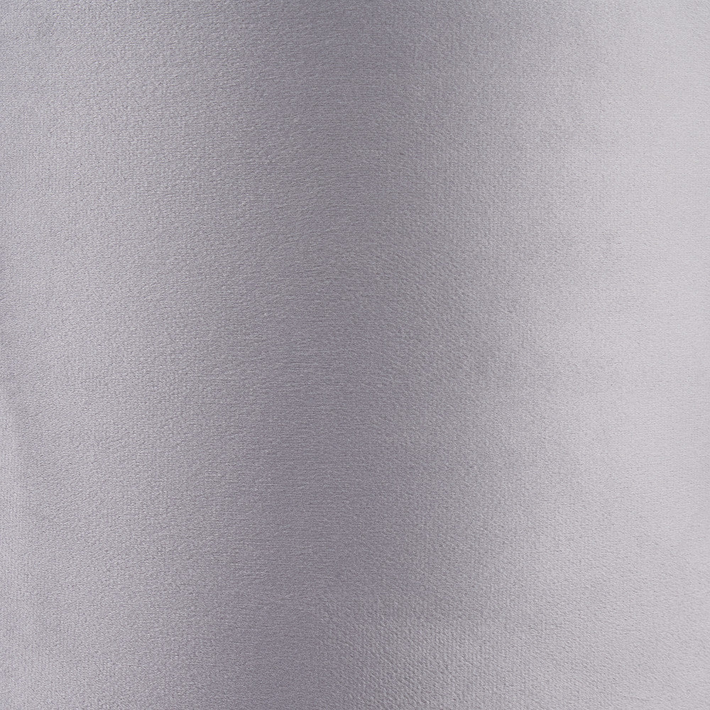 Rene 40cm Light Grey Velvet Cylinder Lampshade