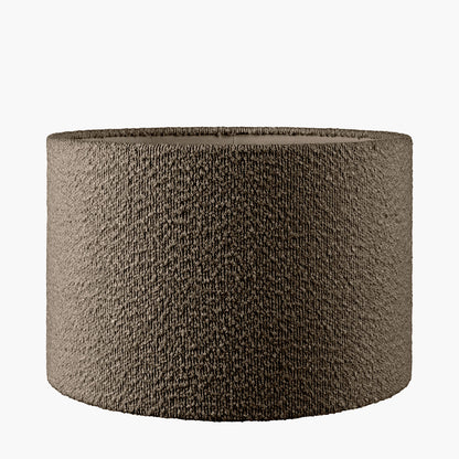 Rouen 40cm Mocha Bouclé Cylinder Lampshade
