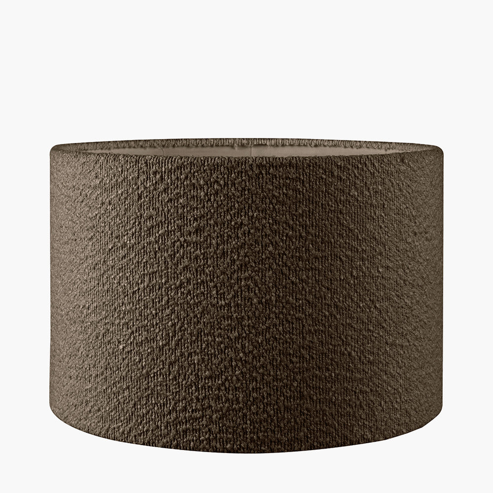 Rouen 40cm Mocha Bouclé Cylinder Lampshade