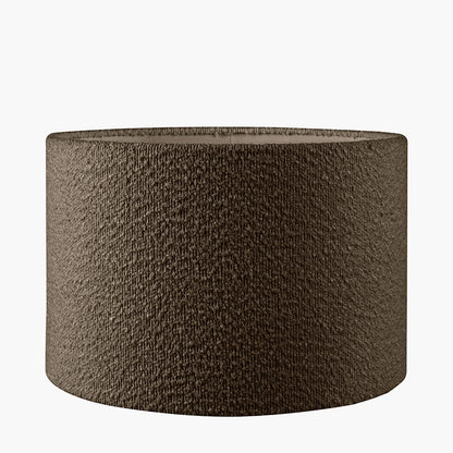 Rouen 40cm Mocha Bouclé Cylinder Lampshade