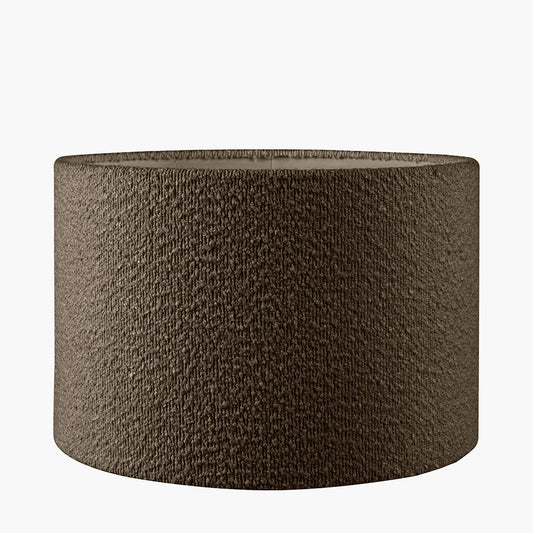 Rouen 30cm Mocha Bouclé Cylinder Lampshade