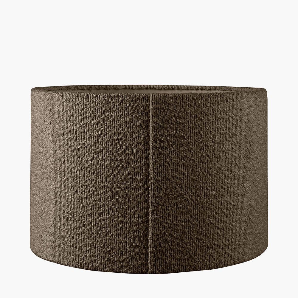 Rouen 40cm Mocha Bouclé Cylinder Lampshade