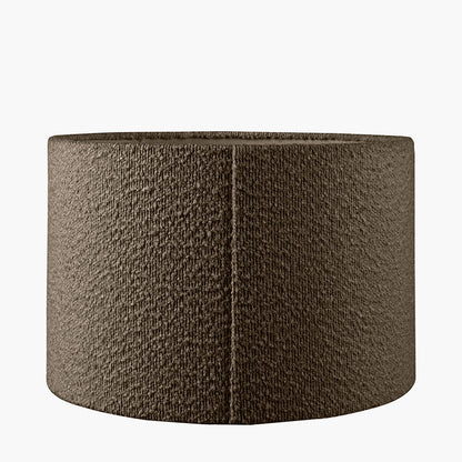 Rouen 40cm Mocha Bouclé Cylinder Lampshade