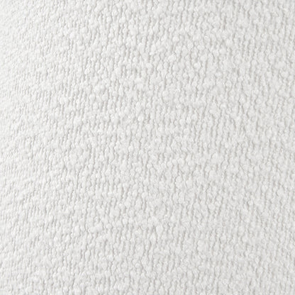 Rouen 30cm White Bouclé Cylinder Lampshade – Modern Texture and Understated Elegance