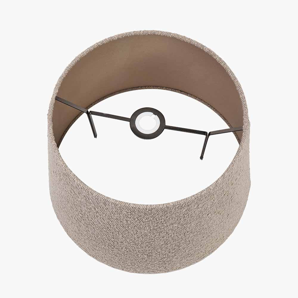 Martigues 45cm Taupe Bouclé Tapered Lampshade | Textured Lampshade