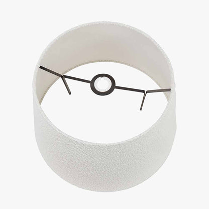 Martigues 45cm White Bouclé Tapered Lampshade | Textured Lampshade