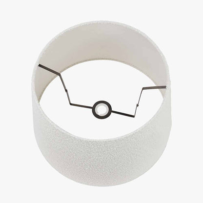 Martigues 45cm White Bouclé Tapered Lampshade | Textured Lampshade