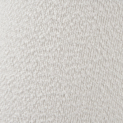 Martigues 45cm White Bouclé Tapered Lampshade | Textured Lampshade