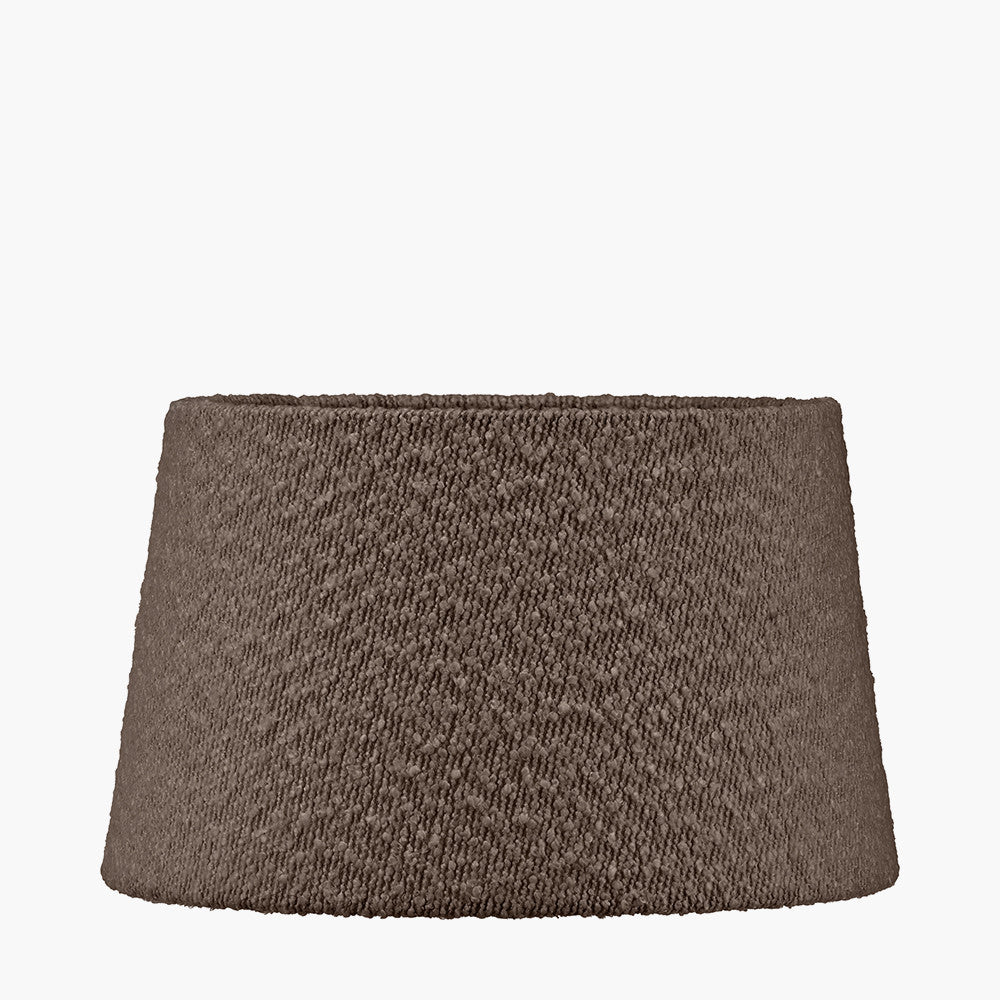 Martigues 50cm Mocha Brown Bouclé Tapered Lampshade