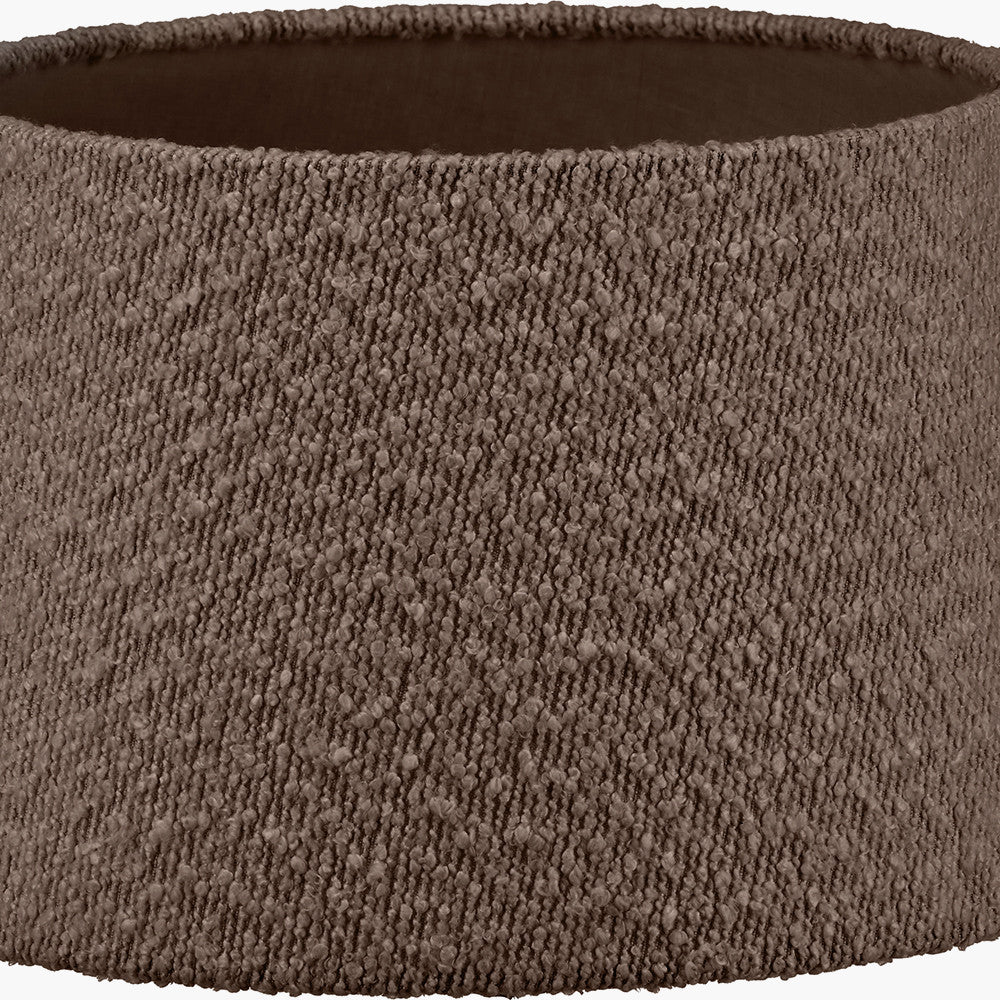 Martigues 50cm Mocha Brown Bouclé Tapered Lampshade