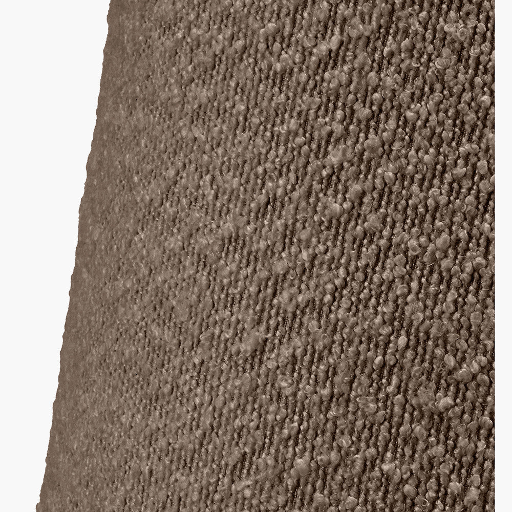 Martigues 50cm Mocha Brown Bouclé Tapered Lampshade