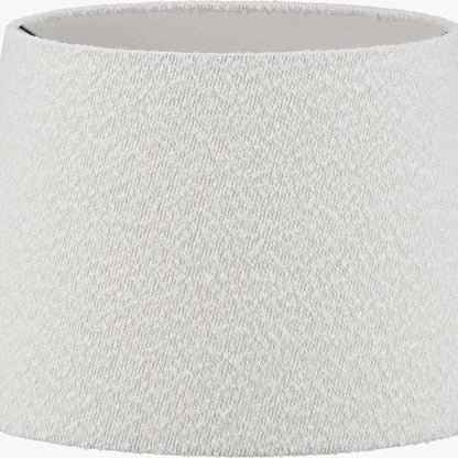 Martigues 50cm White Bouclé Tapered Lampshade – Textured Elegance for Modern Interiors