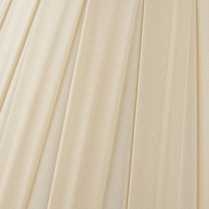 Maya 45cm Almond Silk Box Pleat Tapered Lampshade