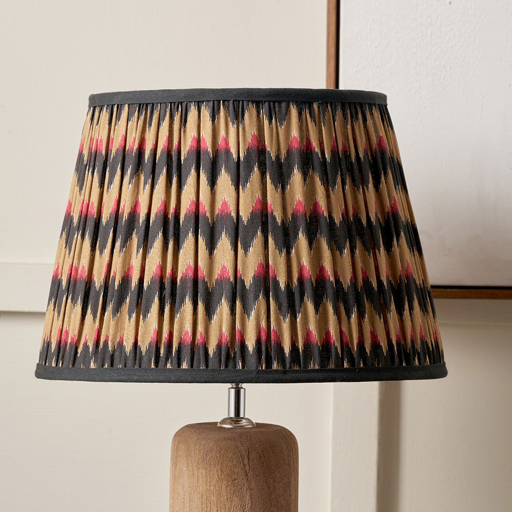 Athira 45cm Multi Chevron Design Mushroom Pleat Tapered Lampshade