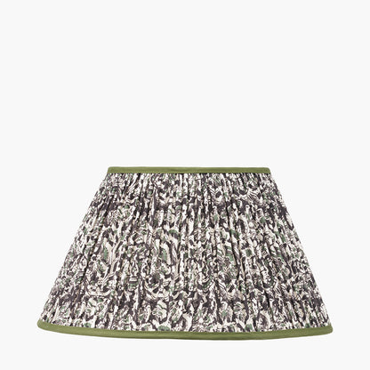 Ornella 45cm Green Floral Pleated Empire Lampshade | Floral Lampshade