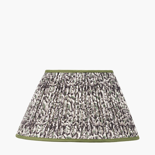 Ornella 45cm Green Floral Pleated Empire Lampshade | Floral Lampshade