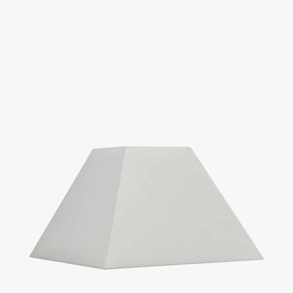Pyramid 48cm Cream Cotton Tapered Square Lampshade – Classic Shape with Modern Simplicity