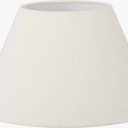 Seychelles 30cm Cream Slubby Cotton Empire Lampshade – Classic Style with Natural Texture