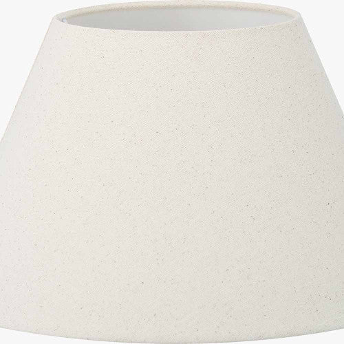 Seychelles 40cm Cream Slubby Cotton Empire Lampshade | Large Empire Lamp Shade