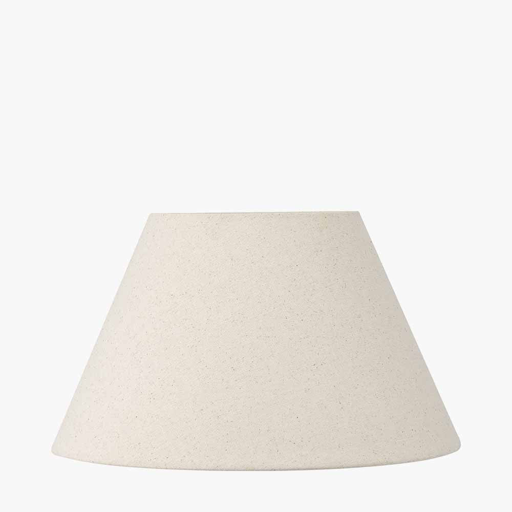 Seychelles 40cm Cream Slubby Cotton Empire Lampshade | Large Empire Lamp Shade