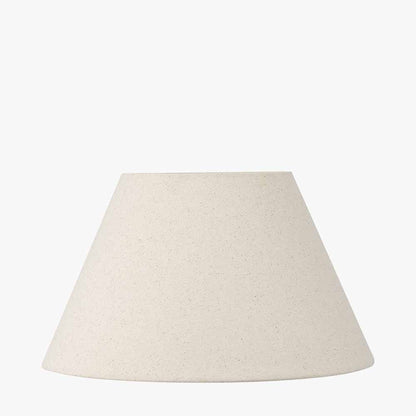 Seychelles 40cm Cream Slubby Cotton Empire Lampshade | Large Empire Lamp Shade