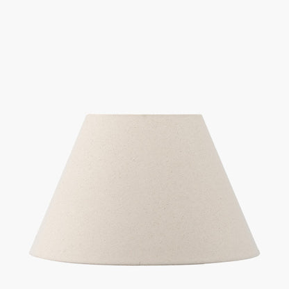 Seychelles 45cm Cream Slubby Cotton Empire Lampshade – Classic Shape and Natural Texture