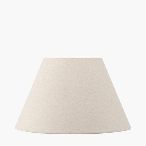 Seychelles 45cm Cream Slubby Cotton Empire Lampshade – Classic Shape and Natural Texture