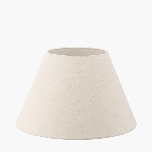 Seychelles 45cm Cream Slubby Cotton Empire Lampshade – Classic Shape and Natural Texture