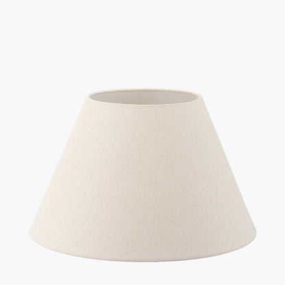 Seychelles 45cm Cream Slubby Cotton Empire Lampshade – Classic Shape and Natural Texture