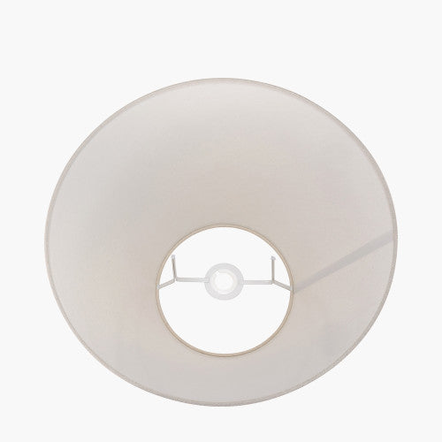 Seychelles 45cm Cream Slubby Cotton Empire Lampshade – Classic Shape and Natural Texture