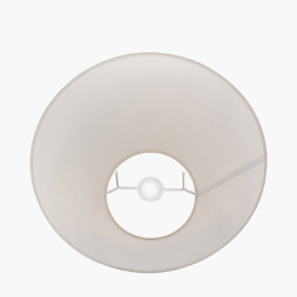 Seychelles 45cm Cream Slubby Cotton Empire Lampshade – Classic Shape and Natural Texture