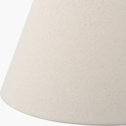 Seychelles 45cm Cream Slubby Cotton Empire Lampshade – Classic Shape and Natural Texture
