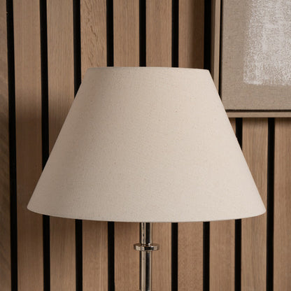 Seychelles 45cm Cream Slubby Cotton Empire Lampshade – Classic Shape and Natural Texture