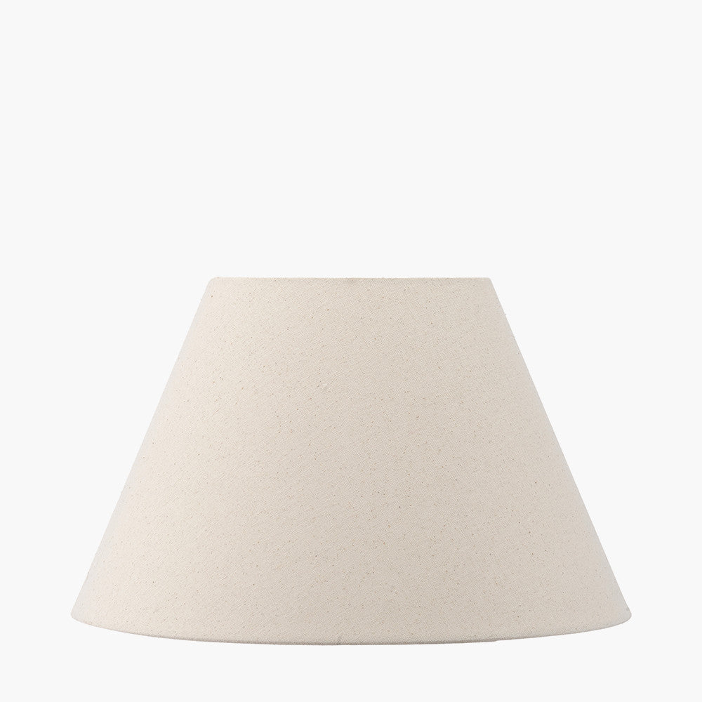 Seychelles 50cm Cream Slubby Cotton Empire Lampshade – Timeless Texture and Effortless Versatility